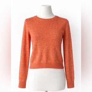 GAP Orange Knit Sweater Crewneck Size S